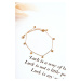 Leg bracelet with Stars and golden rhinestones