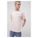 Bavlnené tričko Levi's ružová farba, jednofarebné