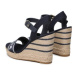 Tommy Hilfiger Espadrilky Seasonal Webbing Wedge FW0FW07088 Tmavomodrá