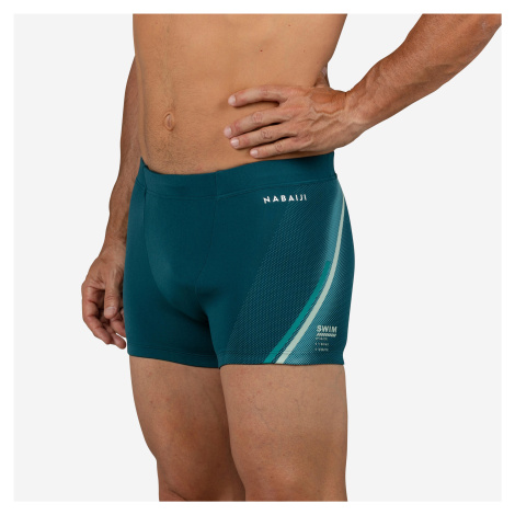 Pánske boxerkové plavky 500 Fiti zelené NABAIJI