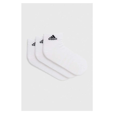 Ponožky adidas 3-pak biela farba, HT3441