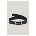 OPASOK GANT LOGO LEATHER BELT BLACK