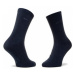 QUAZI Súprava 3 párov vysokých dámskych ponožiek QZ-SOCKS-65-04-WOMAN-002 Tmavomodrá