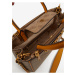 Hnedá vzorovaná kabelka Guess Izzy