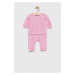 Tepláková súprava pre bábätká United Colors of Benetton ružová farba