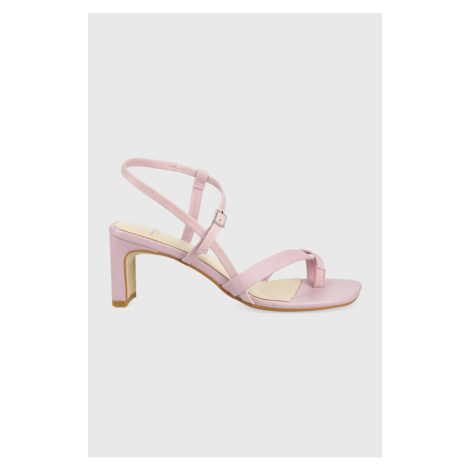 Kožené sandále Vagabond Shoemakers Luisa ružová farba