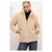 Bigdart 5178 Lined Plush Coat - Cream