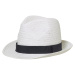 Myrtle Beach Letný klobúk MB6597 - Biela / čierna