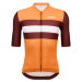 SANTINI Cyklistický dres s krátkym rukávom - ECO SLEEK NEW BENGAL - oranžová/bordová