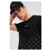 Tričko Karl Lagerfeld Monogram Degrade T-Shirt Black/White Check Monogram