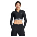 Under Armour Dámsky top HeatGear Rib 1/4 Zip LS Black  XSXS