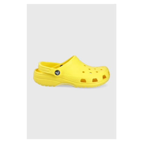 Šľapky Crocs žltá farba