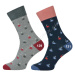 MORE Pánske ponožky More-051-129 131-tm.modrá