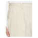 Pepe Jeans Chino nohavice Relaxed Pleated Linen Pants - 2 PM211700 Écru Relaxed Fit