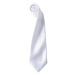 Premier Workwear Pánska saténová kravata PR750 White