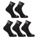 5PACK Styx ankle socks black