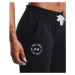 Dámske tepláky UNDER ARMOUR Rival Fleece Crest Joggers-BLK-1373025-001