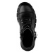 Čierna šnurovacia obuv so zipsom Graceland