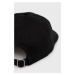 Bavlnená čiapka Levi's čierna farba, s nášivkou