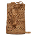 Manebi Kabelka Handcrafted Raffia Beach Bucket Weaving V 2.2 AO Hnedá