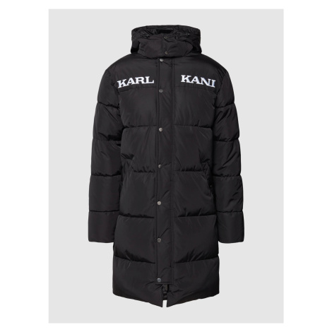 Karl Kani Retro Hooded Long Puffer Jacket Black - Pánske - Bunda Karl Kani - Čierne - 6076827
