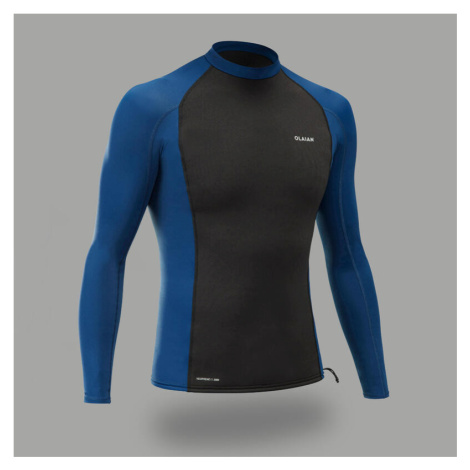 Pánske termo tričko 900 z neoprénu a lykry na surf anti-UV s dlhými rukávmi OLAIAN