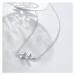 OLIVIE Strieborný opálový náhrdelník LEAF 5607