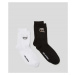Ponožky Karl Lagerfeld K/Ikonik Rhinestone Sock 2Pak Čierna