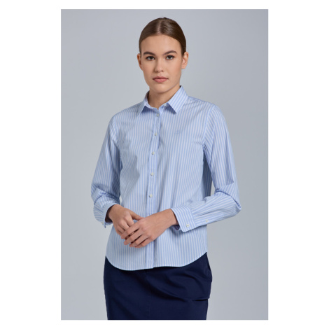 KOŠEĽA GANT REG BROADCLOTH STRIPED SHIRT MUTED BLUE