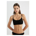 DEFACTO Fall in Love Regular Fit Wrinkled Bikini Top