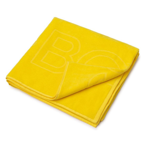 Bavlnený uterák Boss žltá farba Hugo Boss