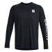 Pánske tréningové tričko s dlhým rukávom UNDER ARMOUR UA Tech Prt Fill LS-BLK