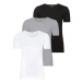 LIVERGY® Pánske tričko z rebrovitej pleteniny XXL, 3 kusy (čierna/sivá/biela)