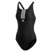 ADIDAS PERFORMANCE Športové jednodielne plavky  čierna / biela