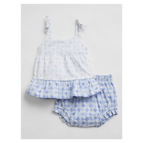 GAP Baby plavky tiered outfit set Modrá