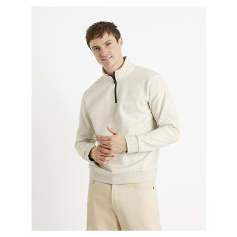 Celio Sweater Cechinzip with stand-up collar - Men