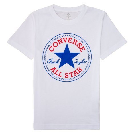 Converse  CORE CHUCK PATCH TEE  Tričká s krátkym rukávom Biela