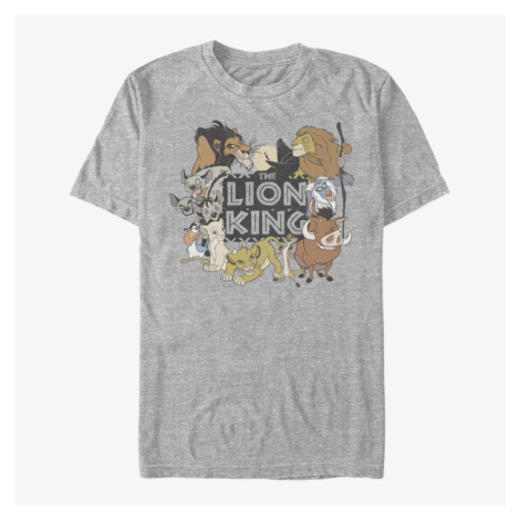 Queens Disney The Lion King - Distressed Lion Group Unisex T-Shirt