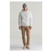 MIKINA GANT EMBOSSED SWEAT HOODIE EGGSHELL