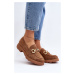 Women's loafers with Camel Railenes décor