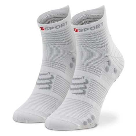Compressport Ponožky Vysoké Unisex Pro Racing Socks V4.0 Run Low XU00047B_010 Biela