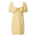 Abercrombie & Fitch Letné šaty  žltá / biela