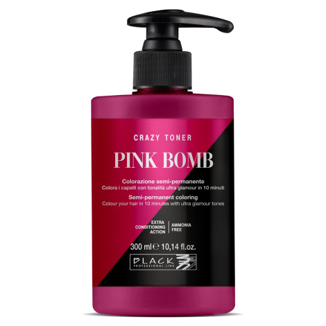 Farebný toner na vlasy Black Professional Crazy Toner - Pink Bomb (ružový) (154014) + darček zad