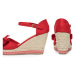 DeeZee Espadrilky WYL2710-02 Červená