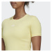 Dámske tréningové tričko HN9081 Žltá - Adidas Žlutá