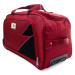 Červená cestovná taška s kolieskami &quot;Pocket&quot; - veľ. S