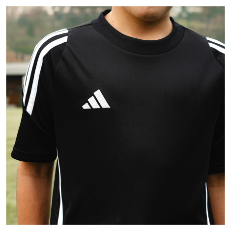 Detský futbalový dres Tiro 24 čierny Adidas