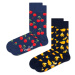 Happy Socks Ponožky  tmavomodrá / žltá / čierna