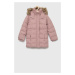 Detská bunda Abercrombie & Fitch ružová farba