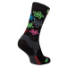 Detské lyžiarske podkolienky (ponožky) BLIZZARD Viva Flowers ski socks junior,black flowers